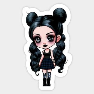 Gothic Girl Sticker